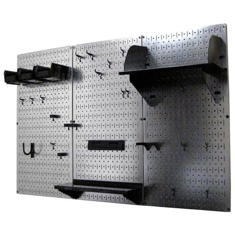 Wall Control 32 In X 48 In Metal Pegboard Standard Tool Storage Kit