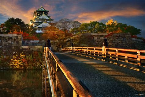 Japanese Castle At Night Wallpapers On Wallpaperdog