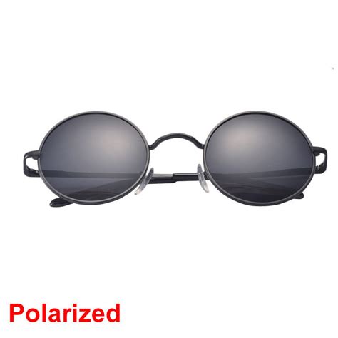 New Vintage Polarized John Lennon Sunglasses Hippie Retro Round Mirrored Glasses Ebay