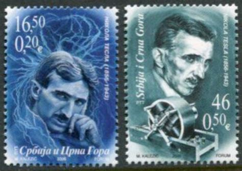 Yugoslavia Serbia 2006 ☀ Scientist And Inventor Nikola Tesla Mi 333334 ☀ Mnh Ebay