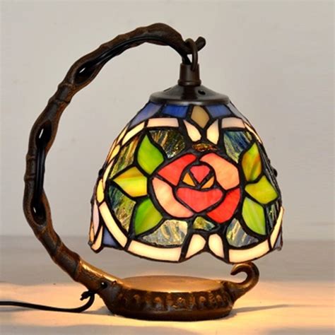 Tiffany Table Lamp American Style Warm And Romantic Bedroom Bedside