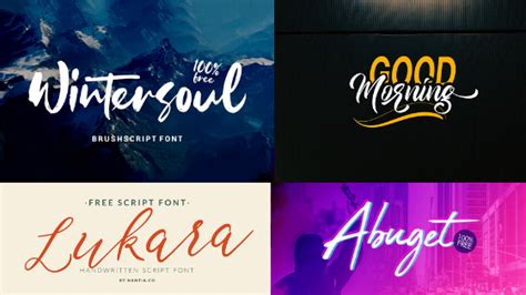 Free Script Fonts For Commercial Use 2023 Graphic Pie
