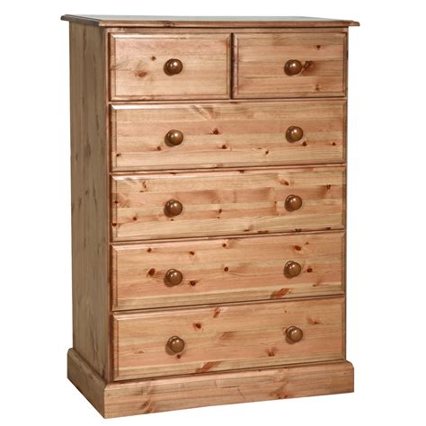 Chest Of Drawers 2 Over 4 Solid Pine By Realwoods Realwoods