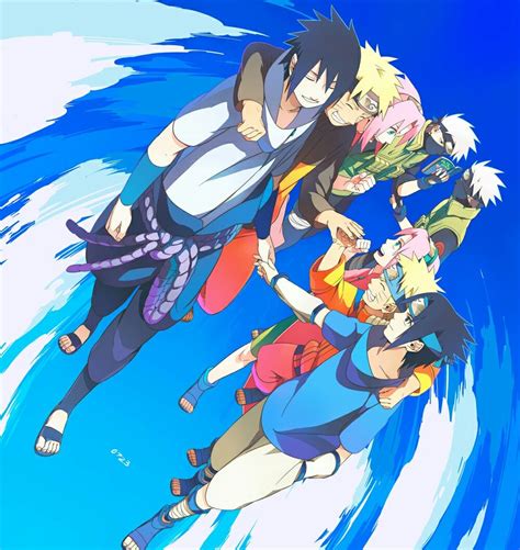 Team 7 Naruto Sasuke Sakura Naruto Shippuden Anime Anime