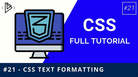 21 CSS Text Formatting CSS Full Tutorial YouTube