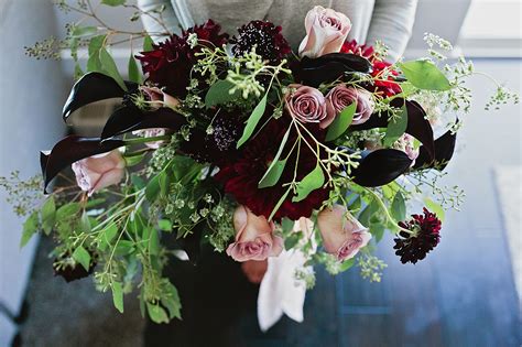 Black Dahlia Wedding Bouquet Blackjulc