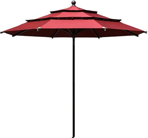 Eliteshade Sunbrella 11ft 3 Tiers Market Umbrella Patio