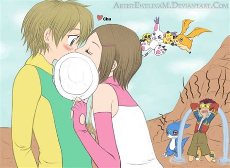 Tk And Kari Hahaha Davis Digimon Digimon Digital Monsters Anime