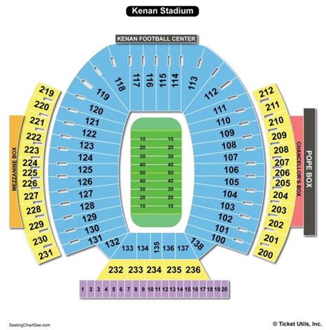 Kenan Memorial Stadium Seating Chart Seating Charts And Tickets