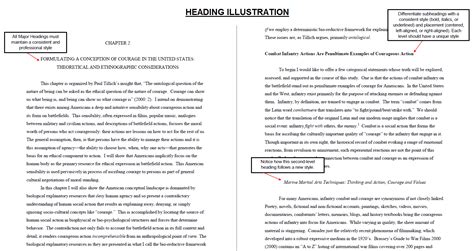 Notice how sections contain at least two smaller subsections in the example below 003 Essay Example Headingsillustration Png ~ Thatsnotus