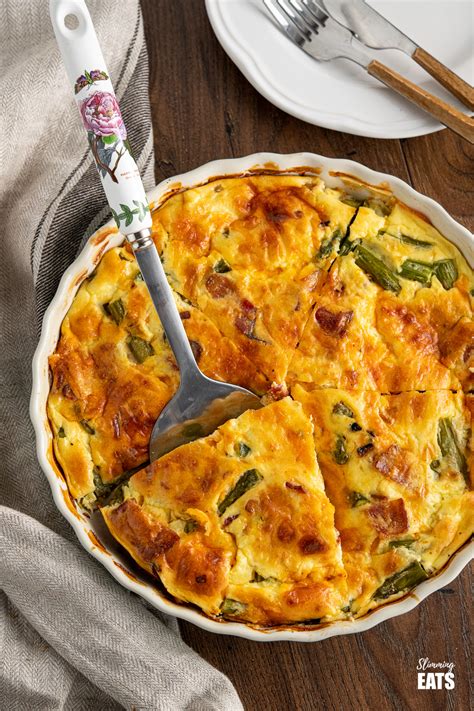 Crustless Asparagus And Bacon Quiche Slimming Eats Recipe