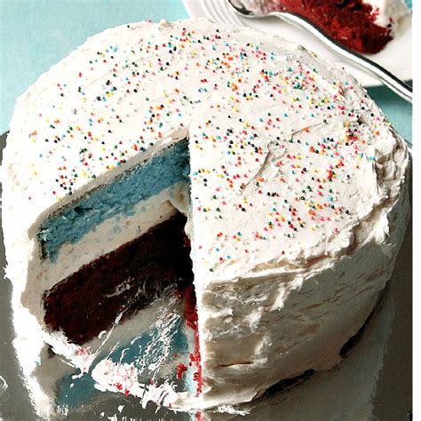 Red White And Blue Layered Ice Cream Cake Foody Schmoody Blog