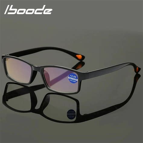 Iboode Ultralight Anti Blue Light Reading Glasses Women Men Tr90