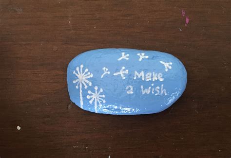 Dandelion Make A Wish Painted Rock Make A Wish Painted Rocks How To