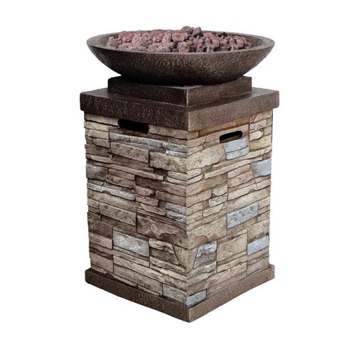 Get free shipping on qualified propane gas fire pits or buy online pick up in store today in the outdoors department. Newcastle Polyresin Propane Fire Column in 2020 | Fire ...