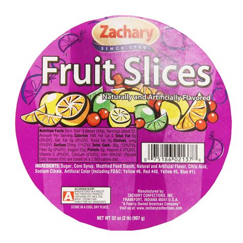 Buy Zachary Assorted Fruit Slices 32 Oz Online In India 10403408