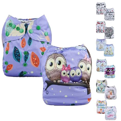 Buy Cute Print Washable Cloth Diaper Cover Adjustable