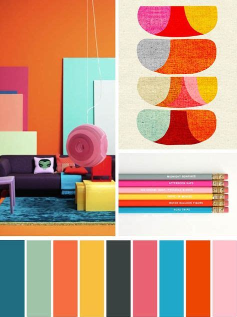 Sunny Palettes Color Schemes Colorful Interiors Color