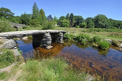 Ancient Stone Clapper Bridge Dartmoor England Photograph By North