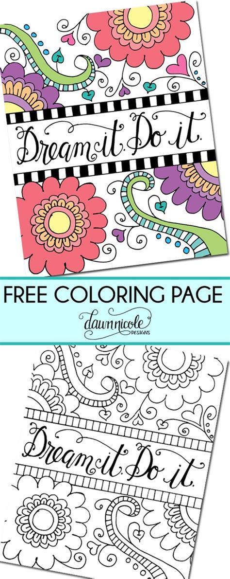 12 Inspiring Quote Coloring Pages For Adultsfree Printables