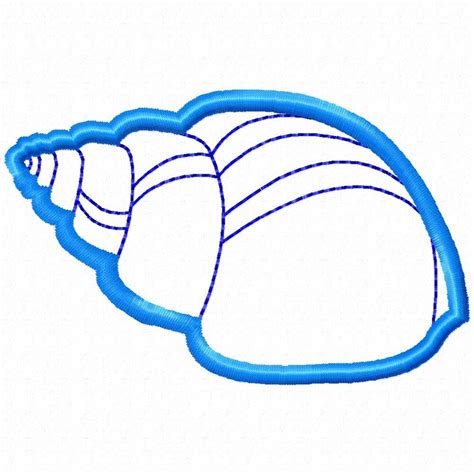 Applique Sea Shell Embroidery Design For By Terranovaembroidery