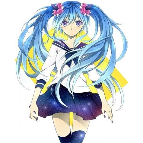 Hatsune Miku Liked On Polyvore Featuring Vocaloid And Anime Miku