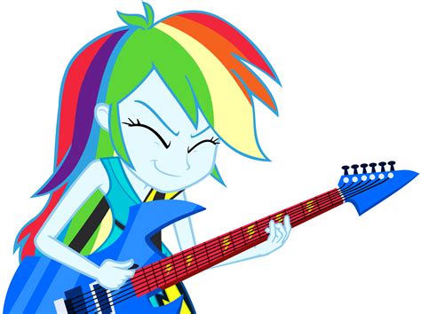 Rainbow Dash Playing Guitar Vector By GreenMachine On DeviantArt