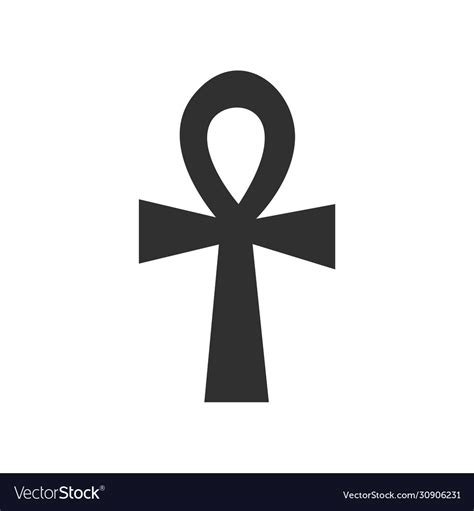 Egyptian Ankh Cross Symbol Design Royalty Free Vector Image