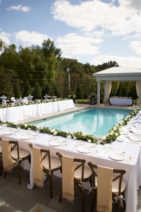 Best Inspirations Awesome Pool Wedding Decorations Ideas Pool
