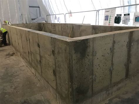 Water Tight Bund Wall Created With The Help Of A Damp Proof Membrane