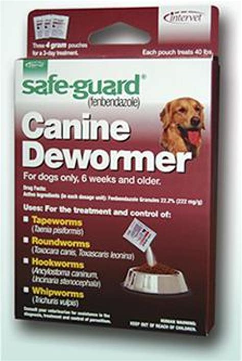 Safe Guard Canine Dewormer 4g Dog Worming Powder