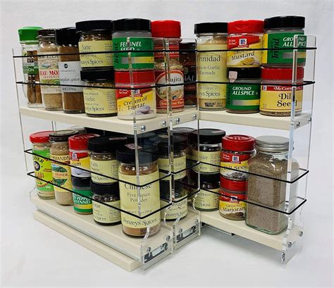 Vertical Spice 222x2x11 Dc Spice Rack Cabinet Mounted 3 Drawers