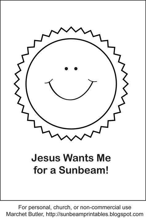 Sunbeam Printables Jesus Wants Me For A Sunbeam Puppets Sunday