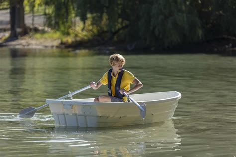 Small Plastic Row Boat Classic White Backwater Boats