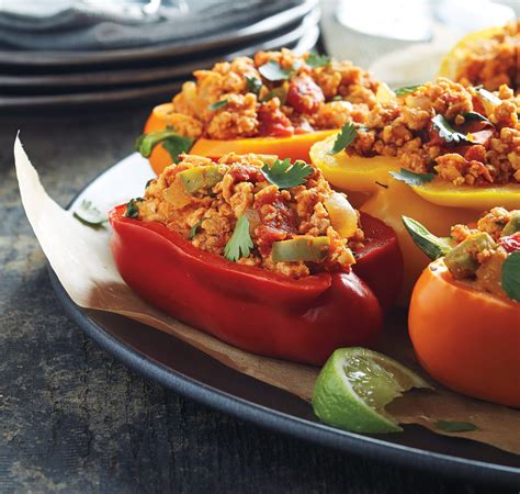 Enjoy These High Protein Low Carb Stuffed Peppers In 40 Minutes Or