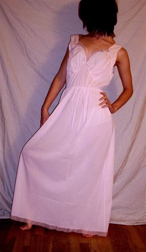 Vintage 1950s Lorraine Long Pink Nightgown New Nwt Nos Size 38 Miss