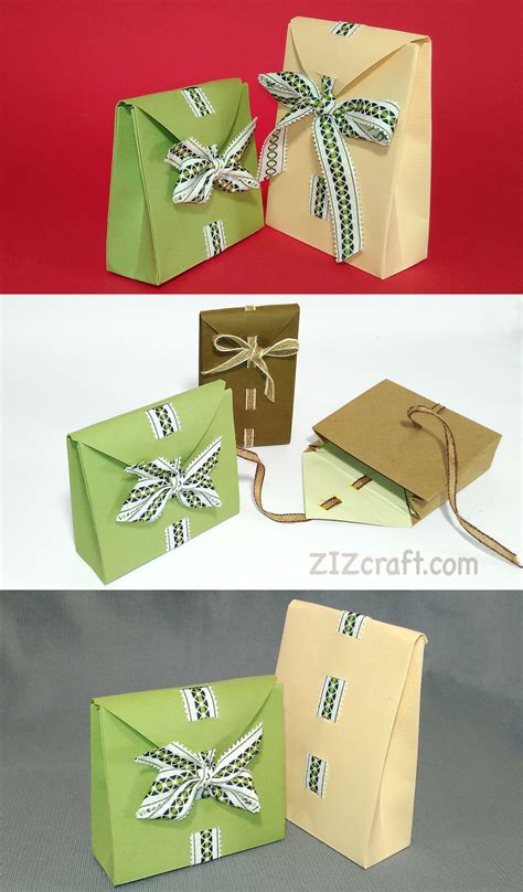 Three Different Boxes With Bows On Them And One Has A Ribbon Tied