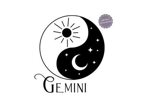 Gemini Svg Printable Png Zodiac Signs Svgs For Cricut Etsy Uk