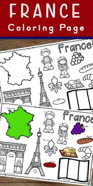 France Paris Coloring Page