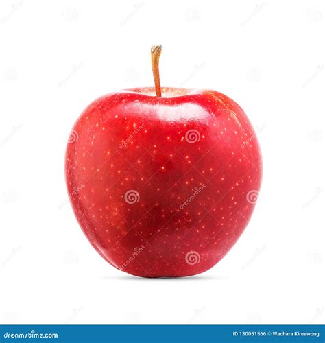 Fresh Red Apple Fruit Isolated On White Background Stock Photo Image