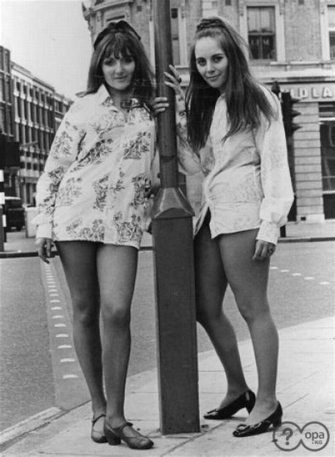 Late 60s London Girls Wearing Micro Mini Dresses Mod Girl 1960s