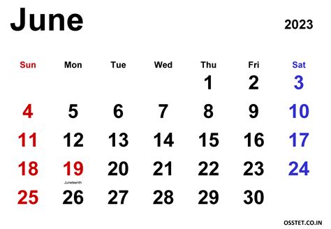 Printable June Calendar 2023 Templates With Holidays