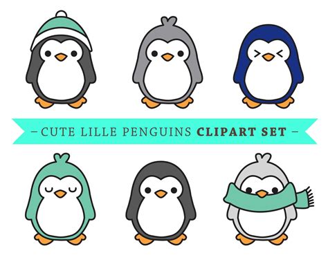 Premium Vector Penguin Clip Art Cute Penguin Clip Art