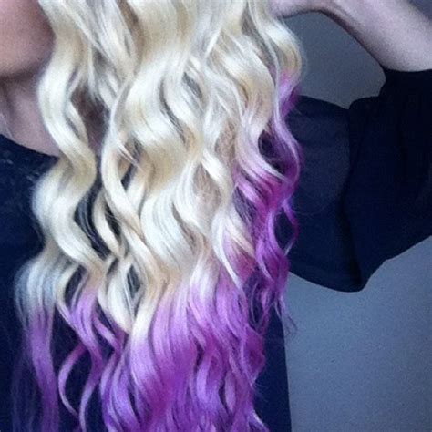 My Purple Blonde Dip Dye Hair Hair Styles ♥ Pinterest