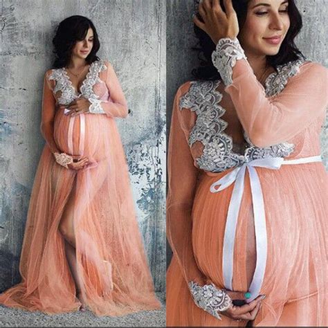 Maternity Dresses For Photo Shoot Women Maternity Pregnancy Sexy Lace