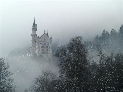 Foggy Castle Picture Of Neuschwanstein Castle Hohenschwangau