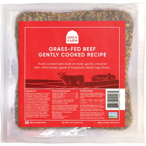 Despite having limited ingredients, your dog won't miss out on flavor or nutrition. Grass Fed Beef Gently Cooked Recipe - Open Farm