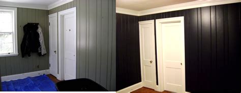 You can paint wood paneling without what i mean is take the paint color for your finished walls, and get your primer tinted by half. The Power of Paint | Painted paneling walls, Painting over paneling, Paneling makeover