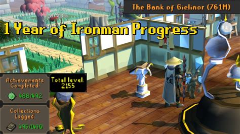 1 Year Osrs Ironman Progress Youtube