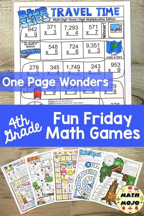 Fun Learning Games For 4th Graders
